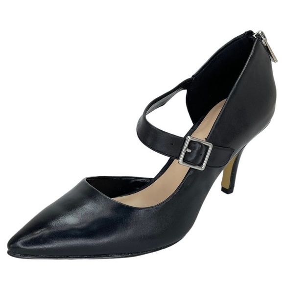 NWT Bella Vita Dawson Nordstrom Black Leather Ankle Strap High Heels Pumps 5.5 - Picture 8 of 8